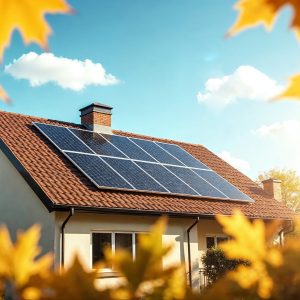 solar-panels-house-roof-with-autumn-leaves-blue-sky